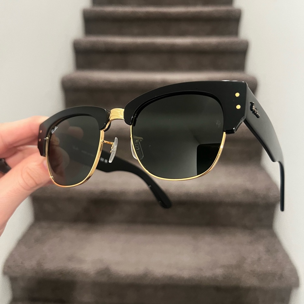 NEW Ray-Ban Mega Clubmaster RB0316S Unisex 53mm Sunglasses Gold/Black
